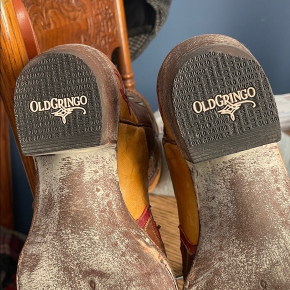 RARE Old Gringo Tan and Red Western Boots - Picture 16 of 16